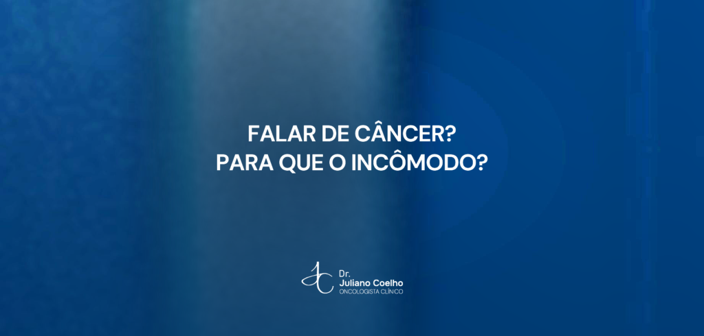 Card do artigo: falar de cancer para que o incomodo